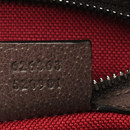 Gucci GG Supreme Monogram Textured Calfskin Square Messenger Bag Beige Ebony New Acero 7 of 10