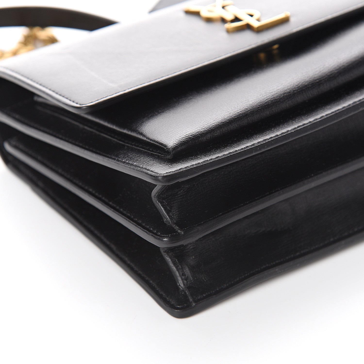 Saint Laurent Calfskin Medium Monogram Sunset Black 7 of 8