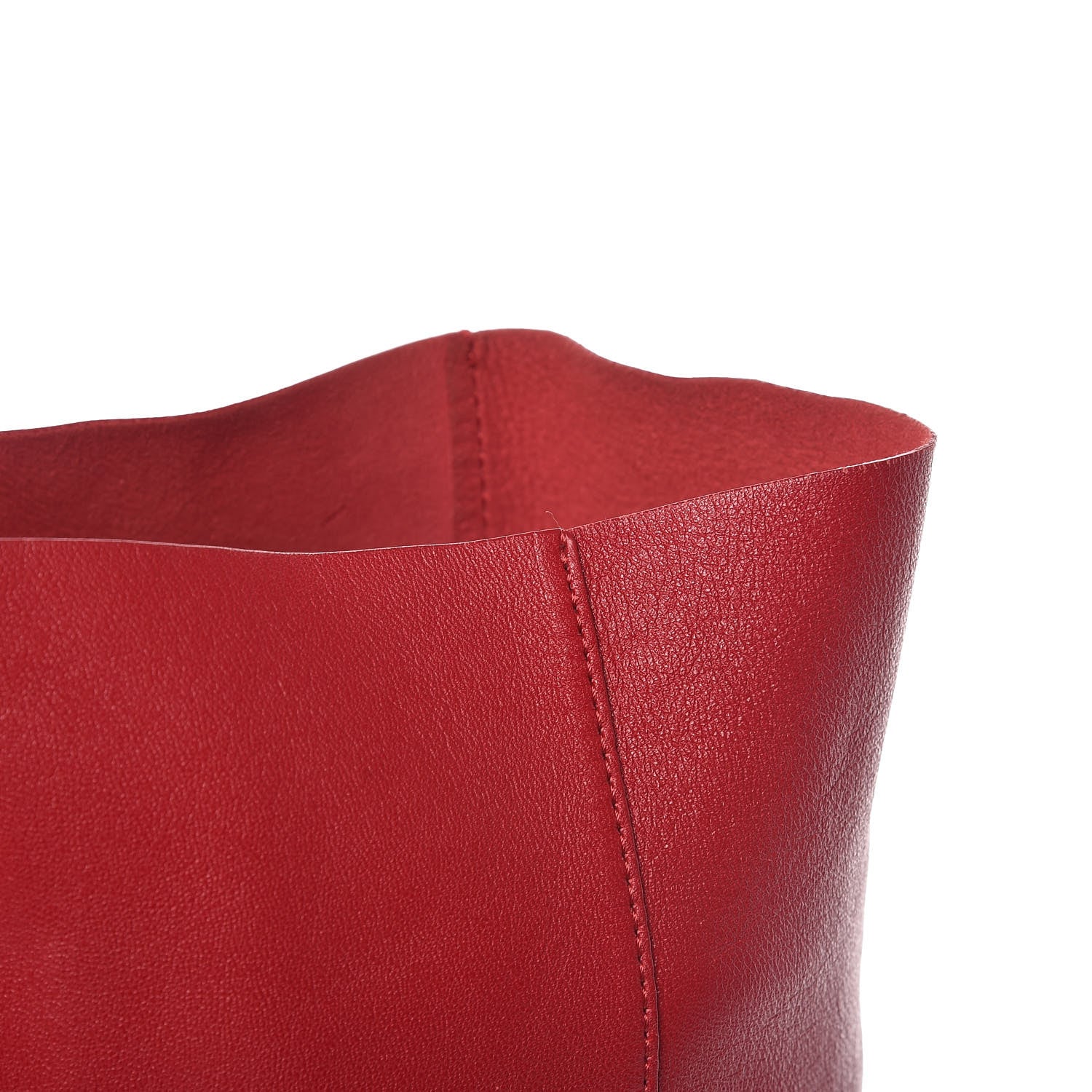 Celine Lambskin Horizontal Cabas Red 17 of 23