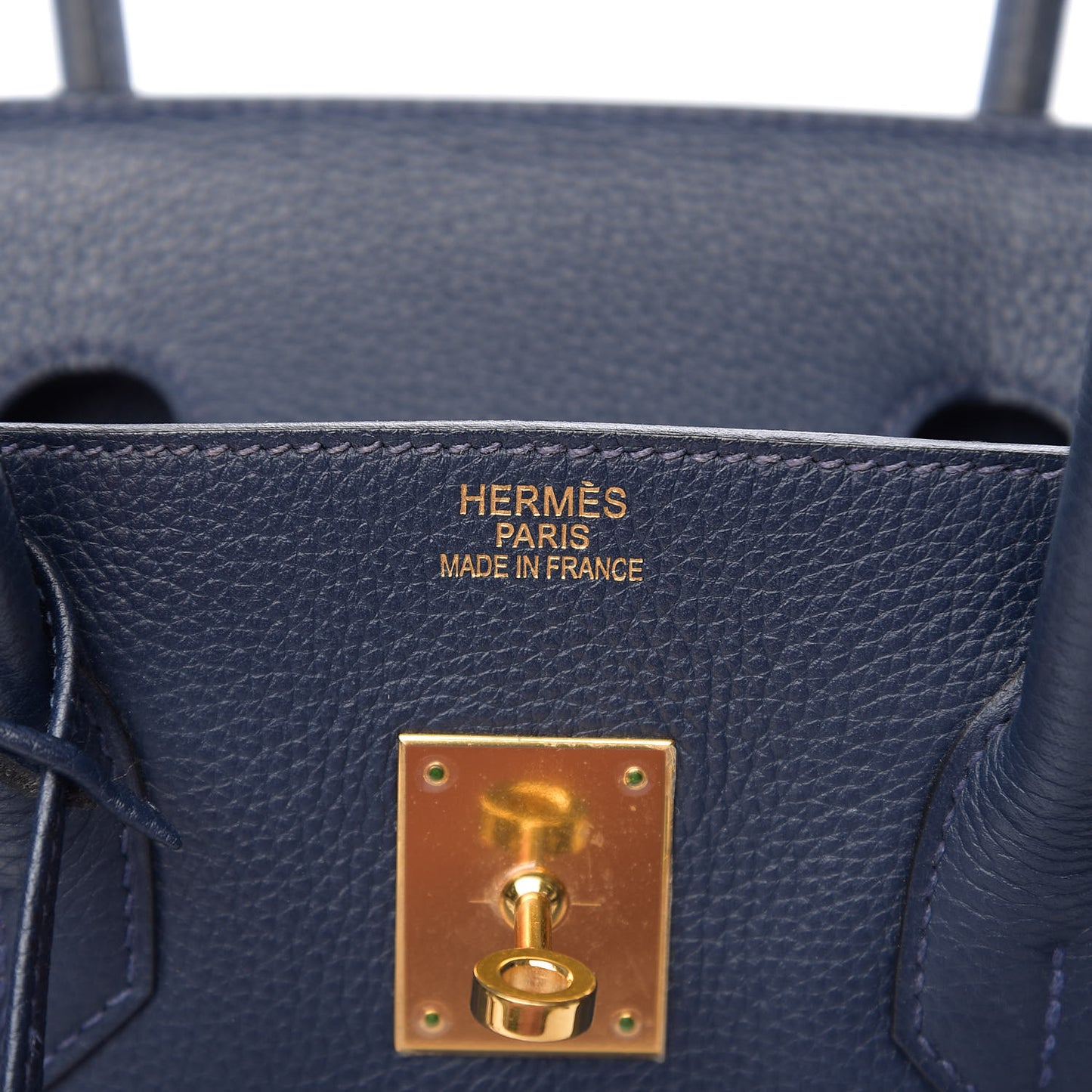 Taurillon Clemence Birkin 35 Bleu Abysse