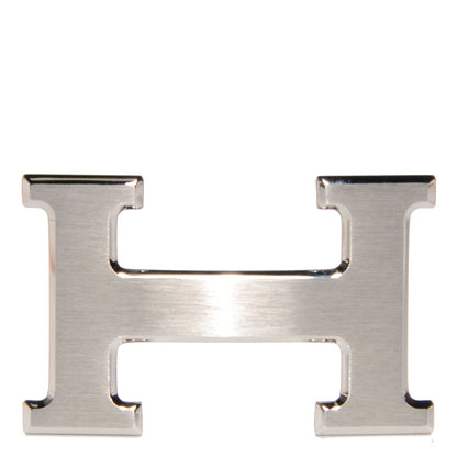 Hermes Box Togo 32mm H Belt Black Silver 90 6 of 8