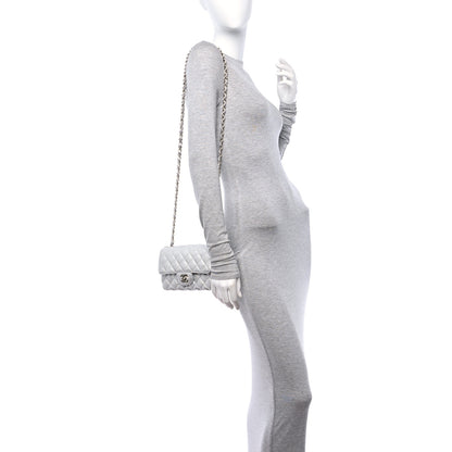 Chanel Metallic Lambskin Quilted Mini Rectangular Flap Silver 2 of 11