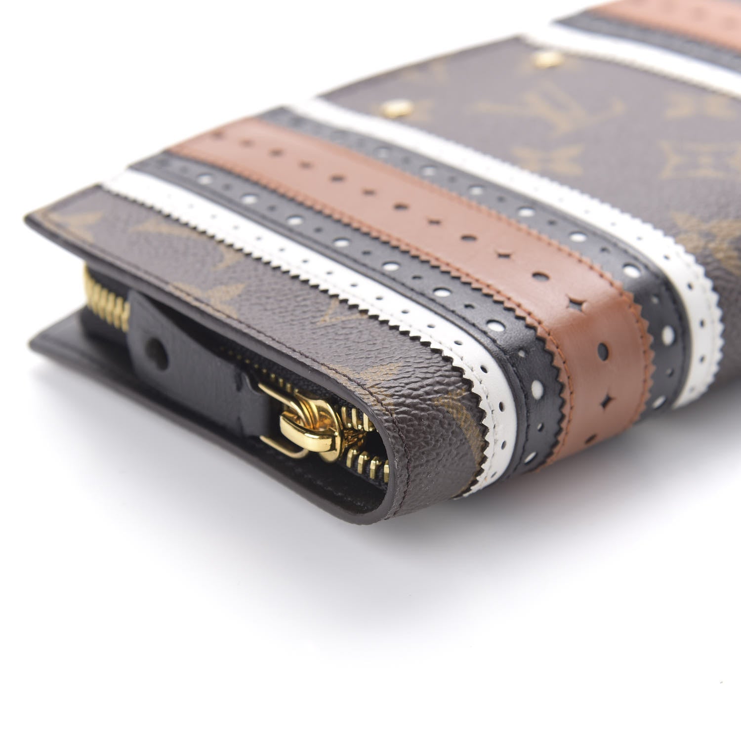 Louis Vuitton Monogram Brogue Steamer Zippy Wallet Brown 6 of 10