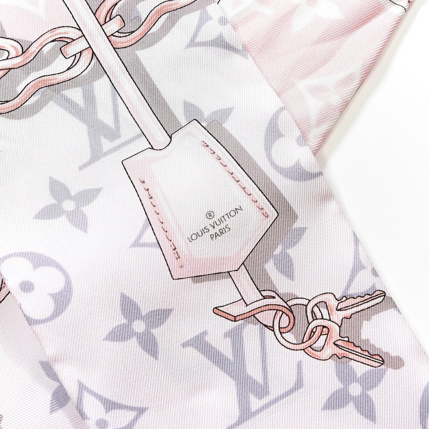 Silk Monogram Confidential Bandeau Light Pink