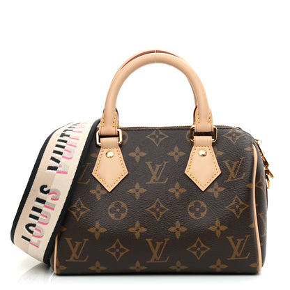 Louis Vuitton Monogram Speedy Bandouliere 20 Black 1 of 8