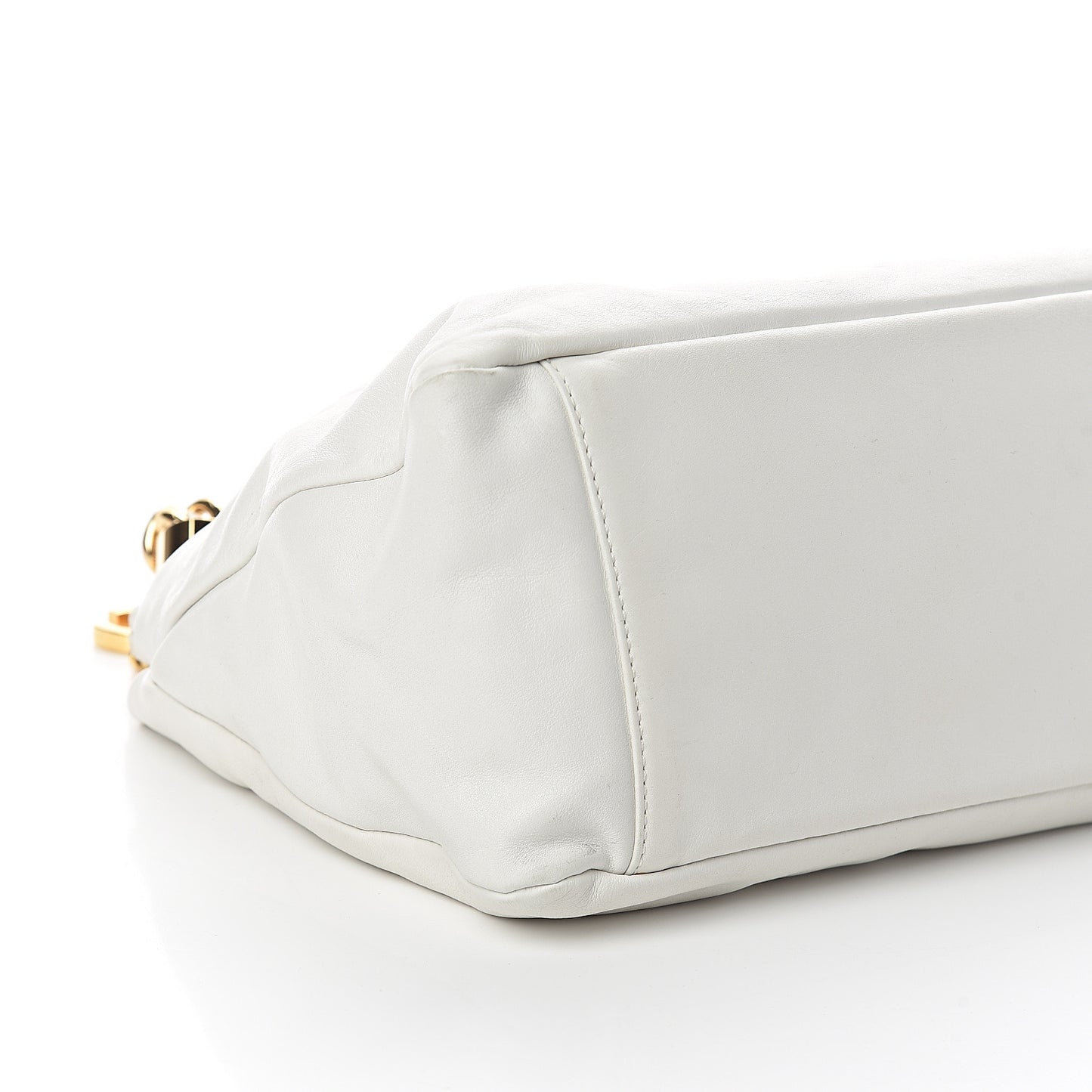 Calfskin Rodeo Drive Hobo White