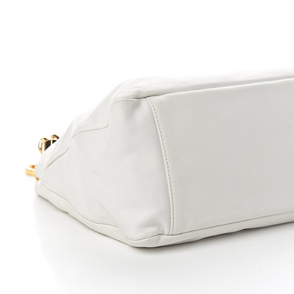 Chanel Calfskin Rodeo Drive Hobo White 8 of 9