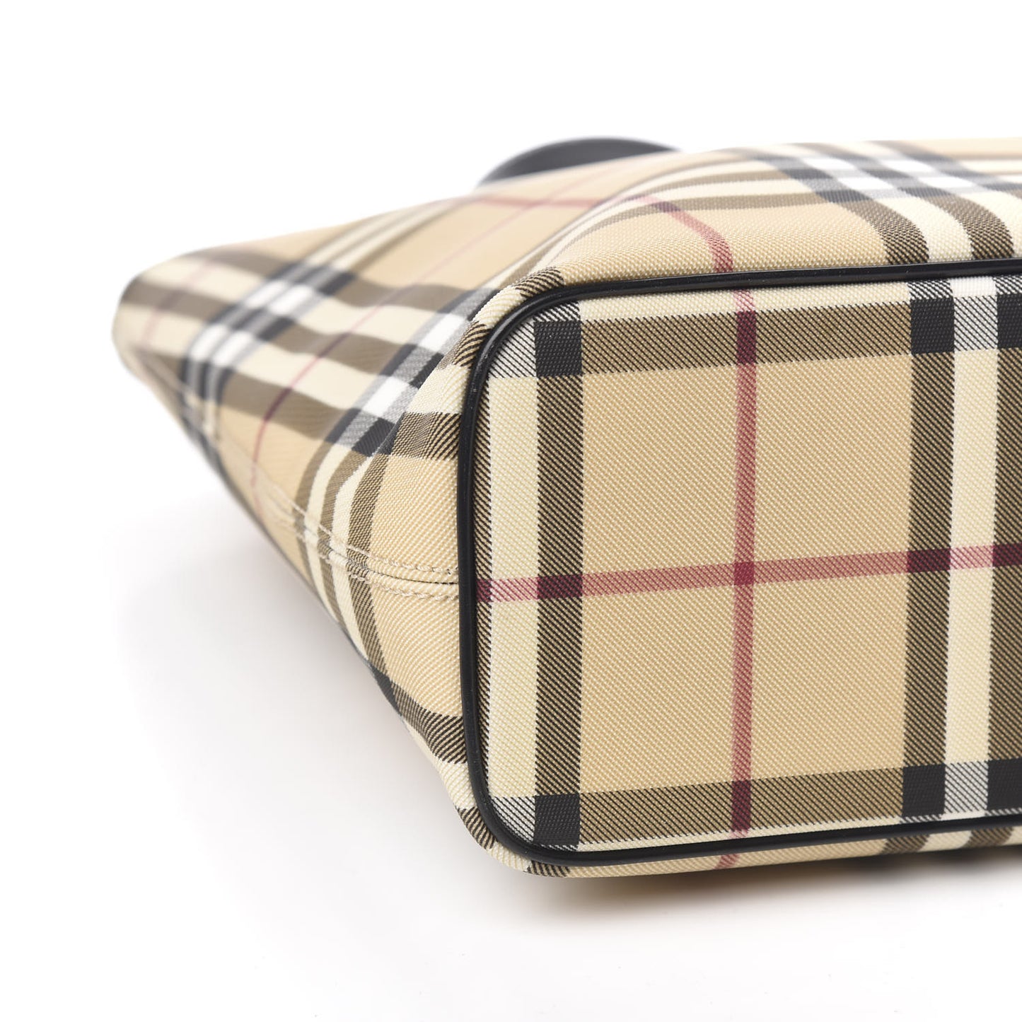 House Check Medium Tote Black