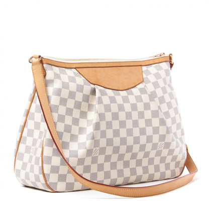 Louis Vuitton Damier Azur Siracusa MM 2 of 8