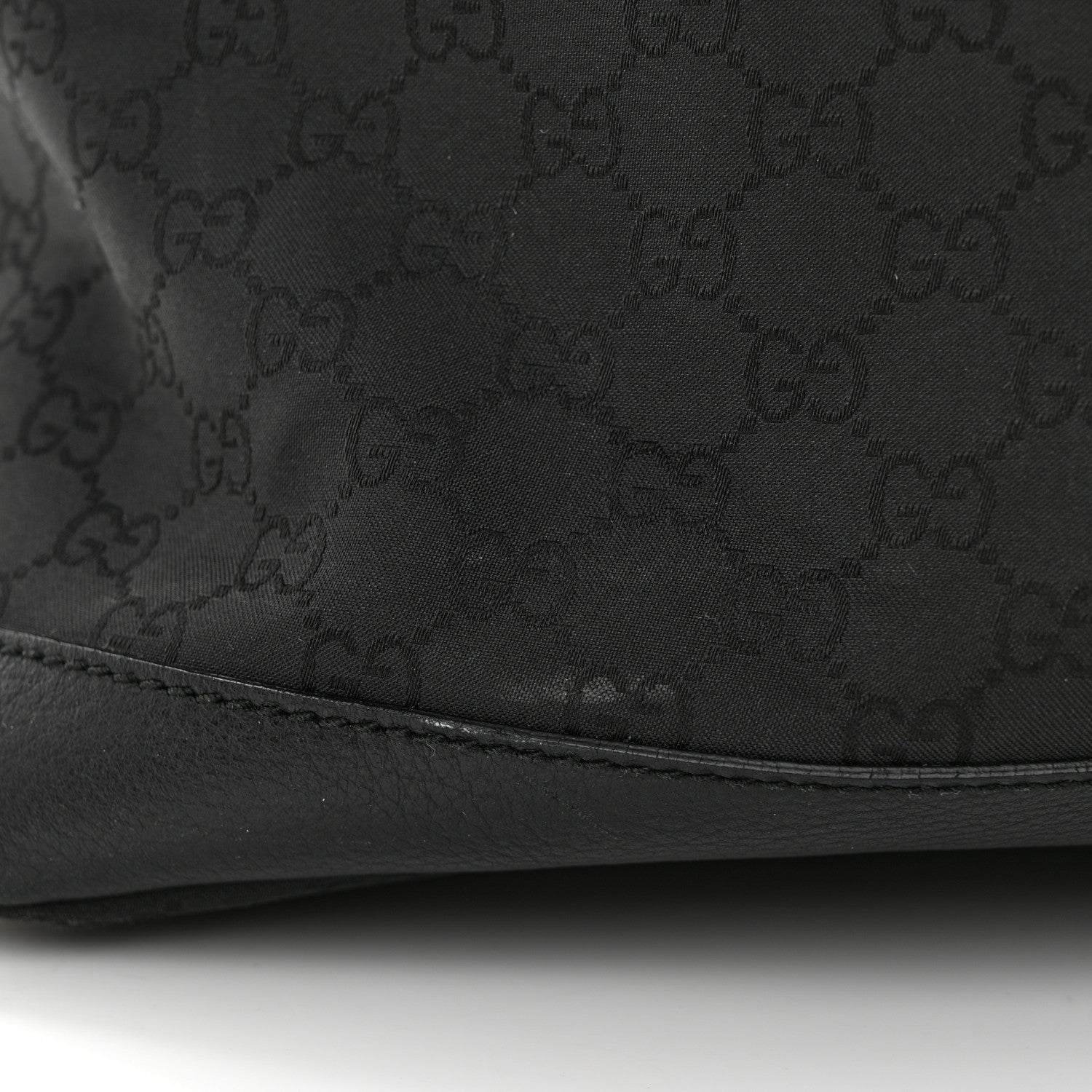 Gucci Nylon Monogram Travel Hobo Black 11 of 15