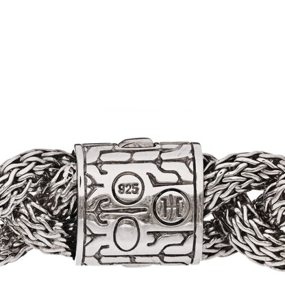 John Hardy Sterling Silver 14mm Braided Classic Chain Bracelet 3 of 4