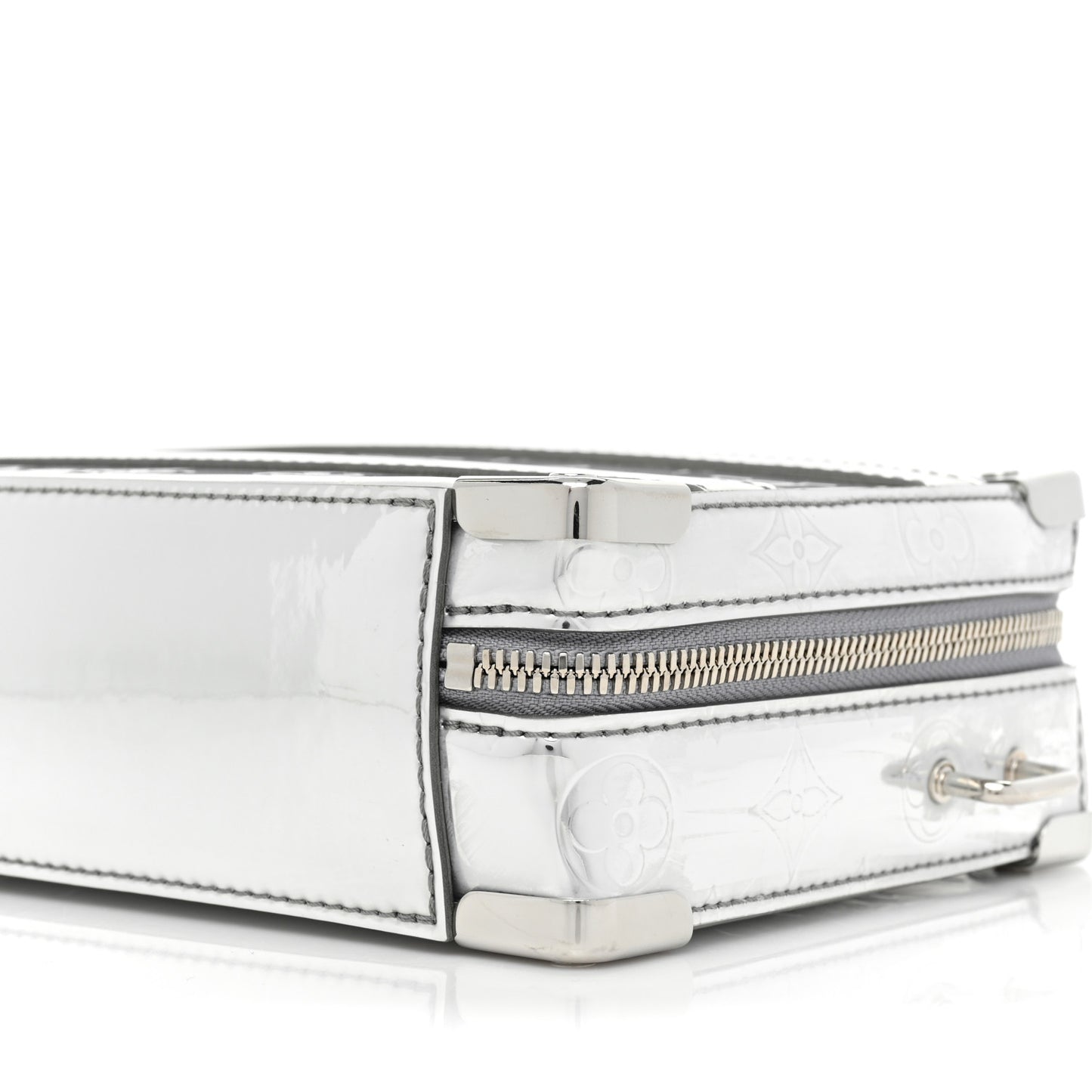 Monogram Mirror Handle Trunk Silver
