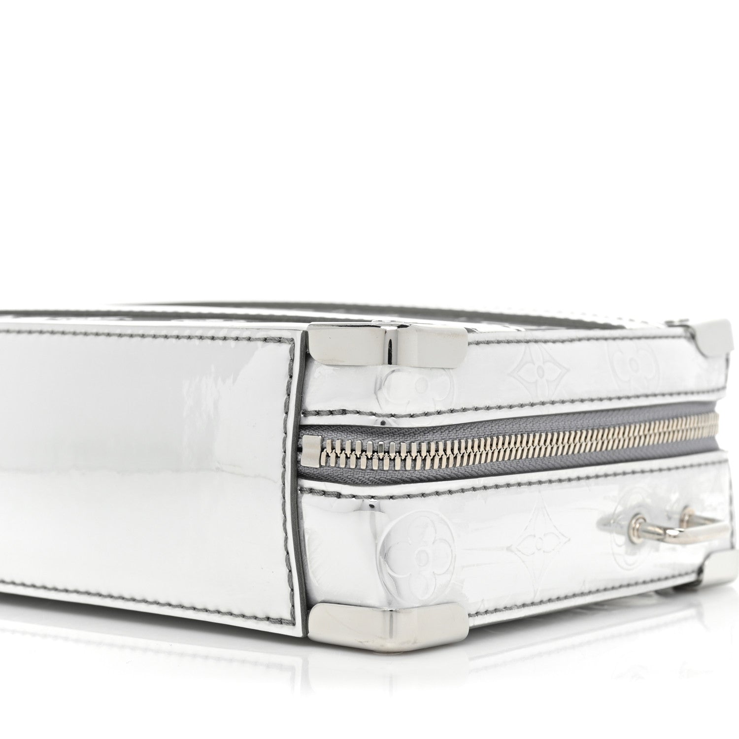 Louis Vuitton Monogram Mirror Handle Trunk Silver 7 of 8