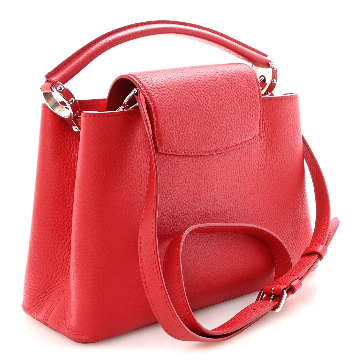 Louis Vuitton Taurillon Capucines PM Rubis 3 of 9