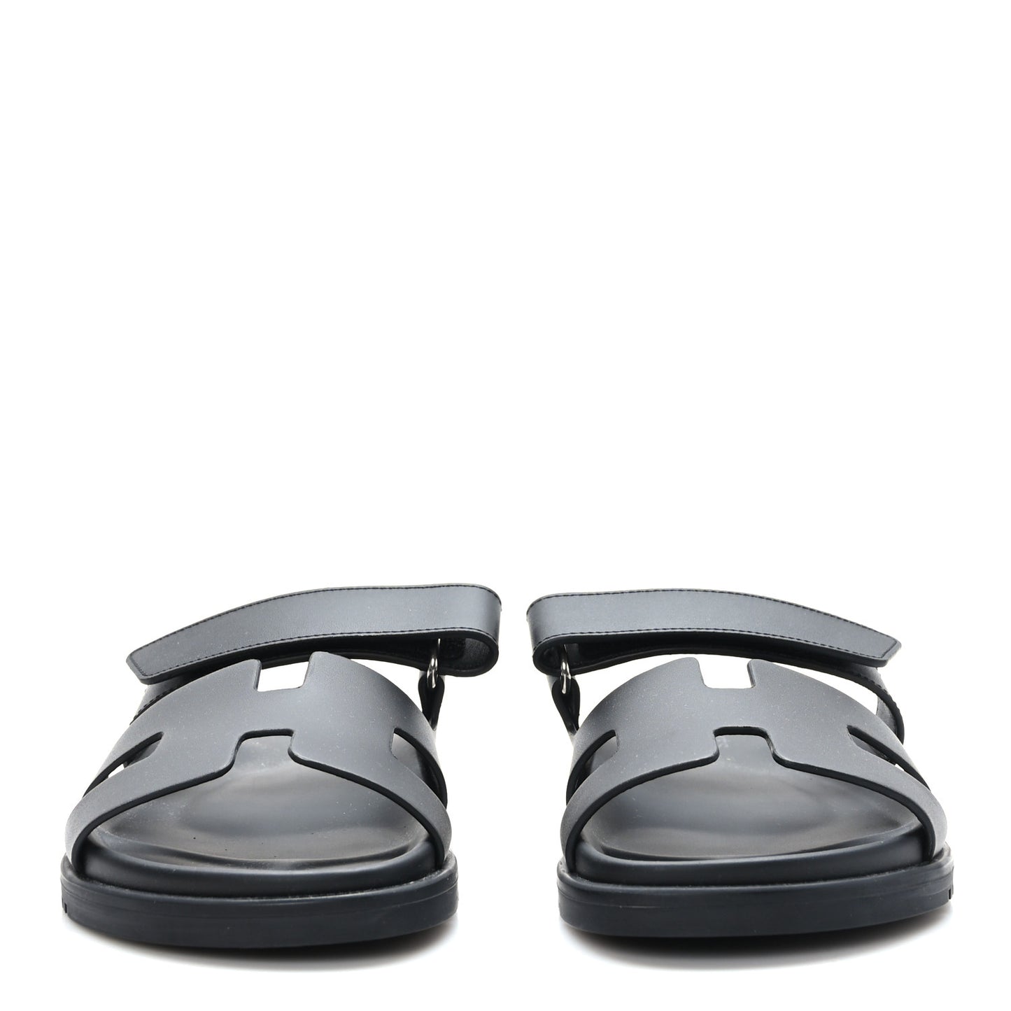 Calfskin Womens Chypre Sandals 37.5 Black