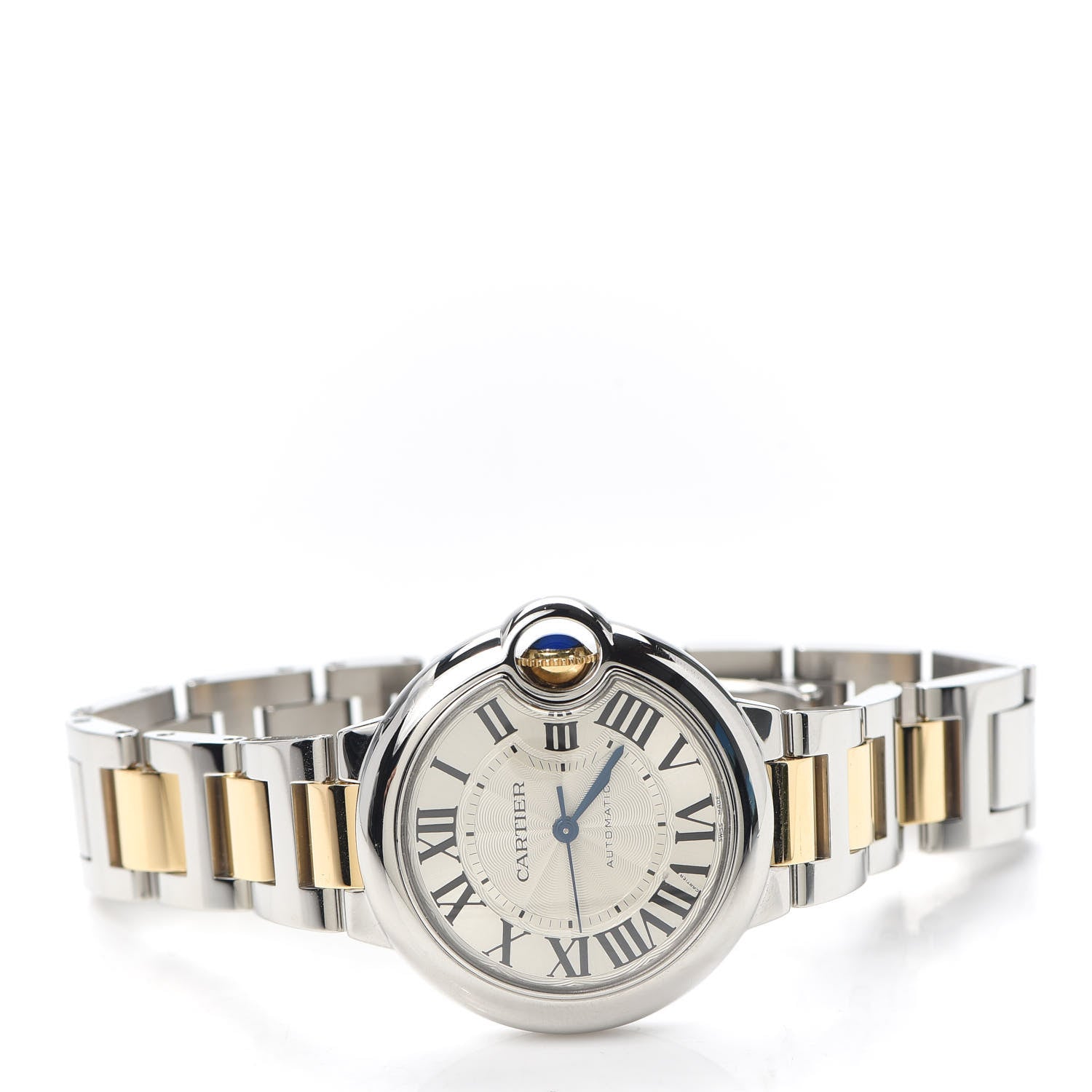 Cartier Stainless Steel 18K Yellow Gold 33mm Ballon Bleu De Cartier Automatic Watch 2 of 6