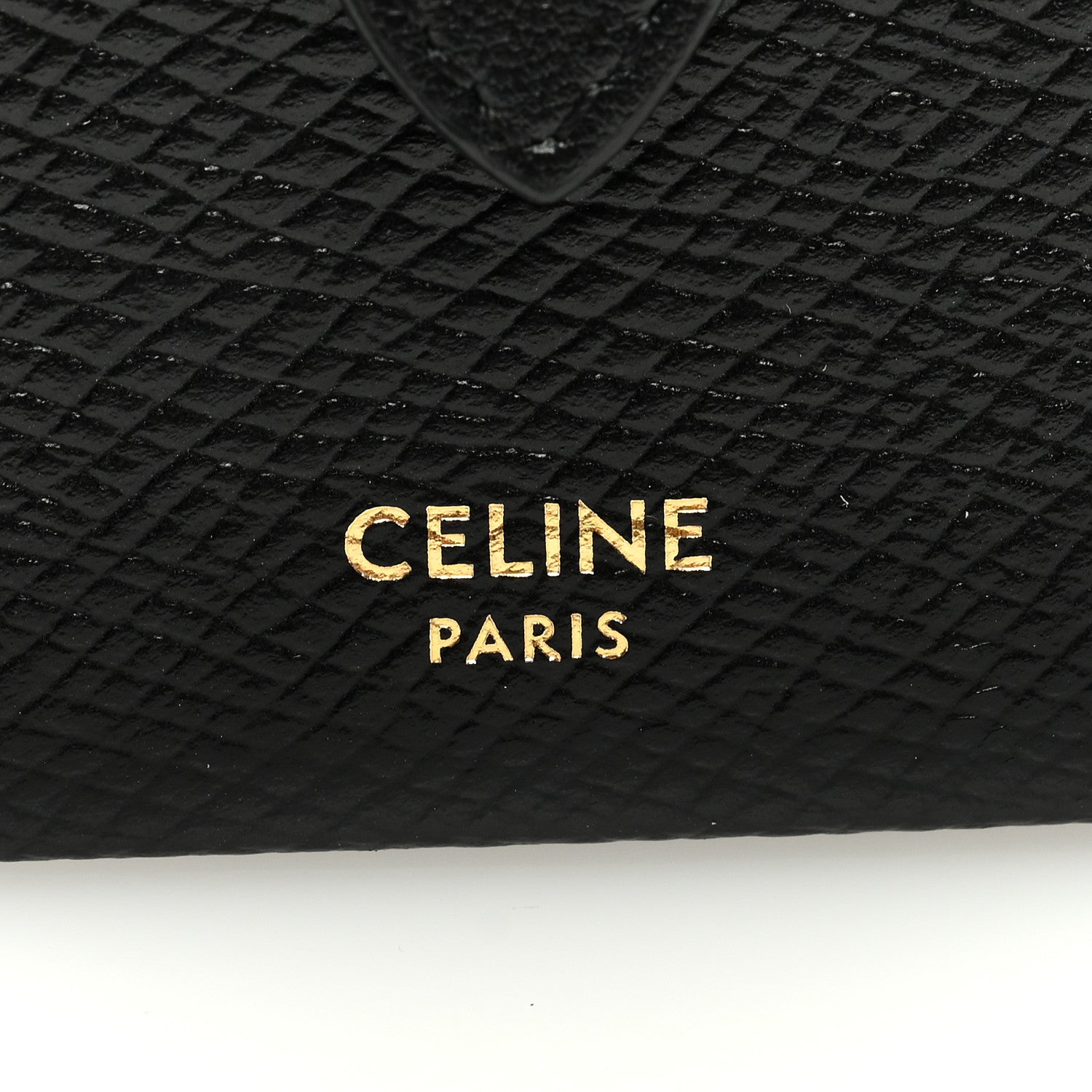 Celine Grained Shiny Calfskin Accordion Card Holder Black 6 of 8