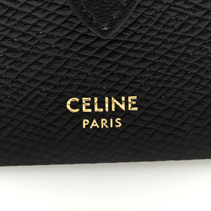 Celine Grained Shiny Calfskin Accordion Card Holder Black 6 of 8