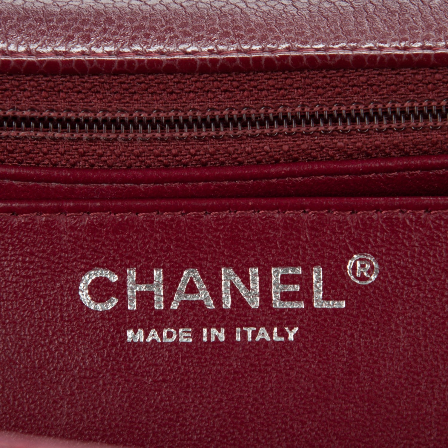 Chanel Caviar Quilted Jumbo Single Flap Dark Red 6 of 7