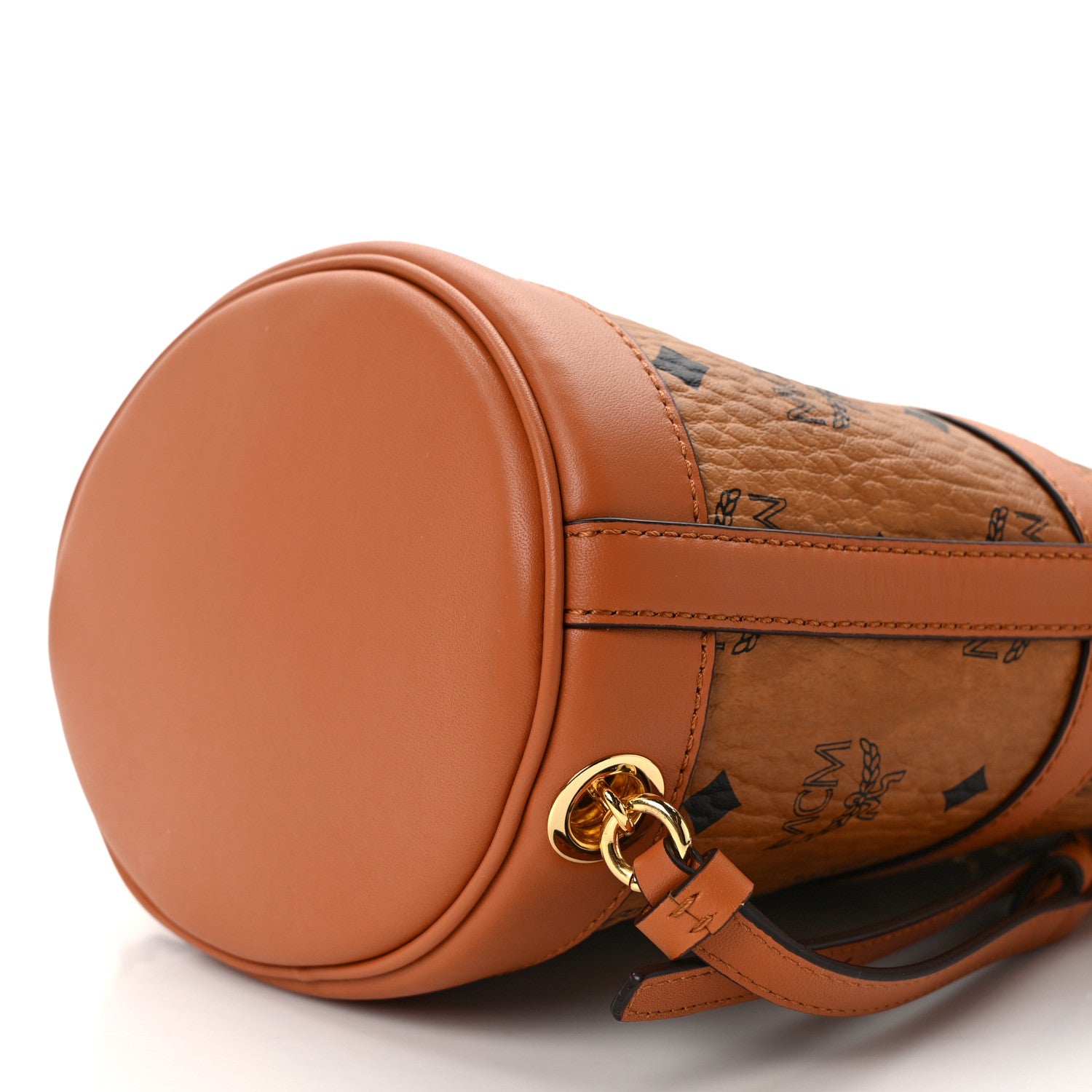 MCM Visetos Aren Mini Chain Backpack Cognac 9 of 9