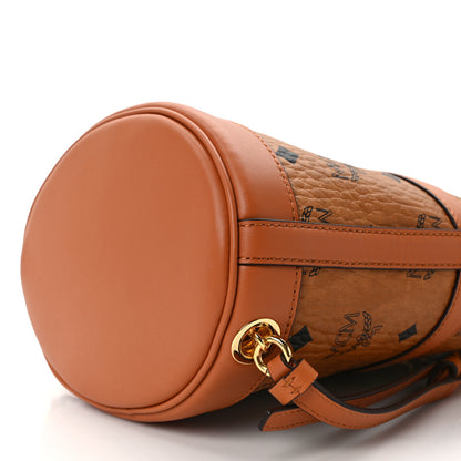 MCM Visetos Aren Mini Chain Backpack Cognac 9 of 9