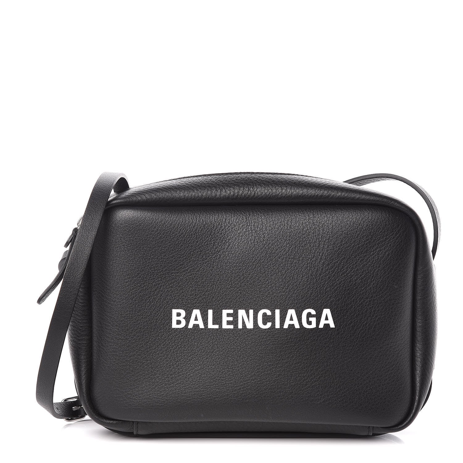 Balenciaga Calfskin Logo S Everyday Camera Bag Black 1 of 8