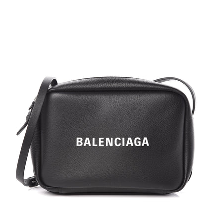 Balenciaga Calfskin Logo S Everyday Camera Bag Black 1 of 8