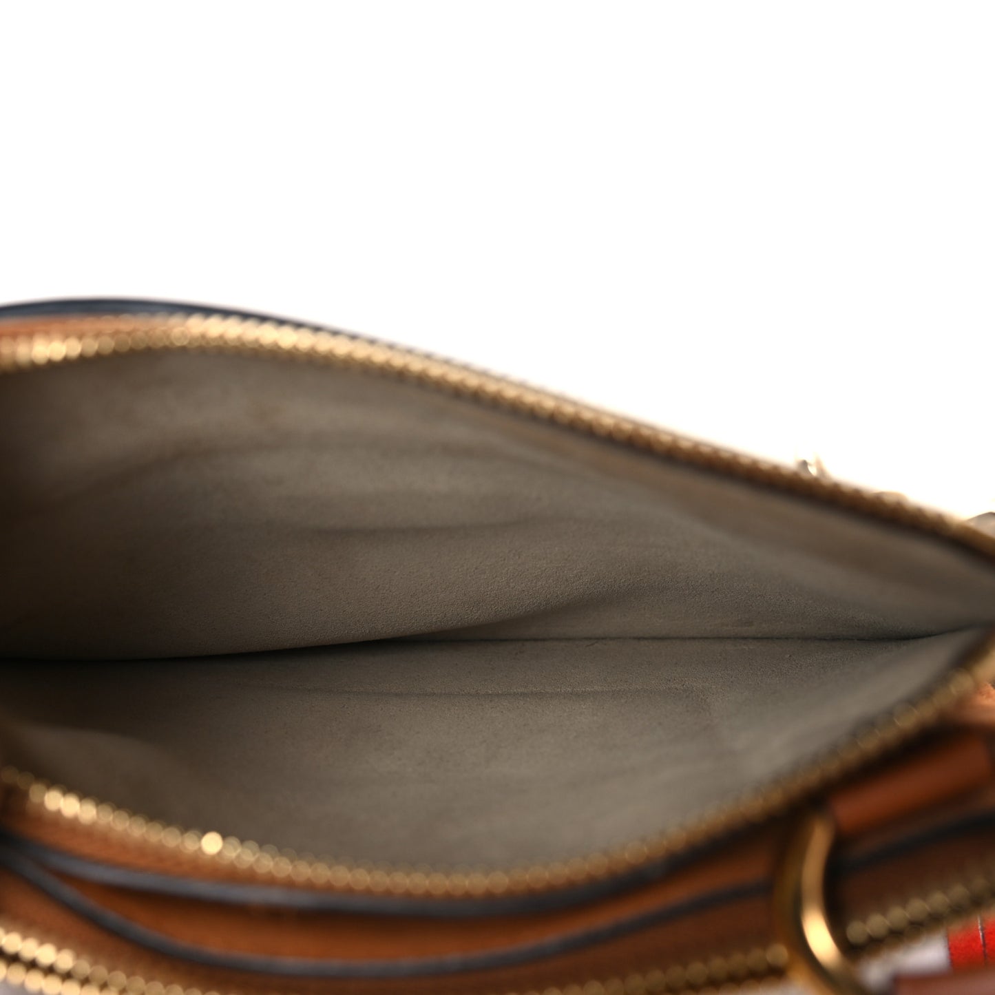 Calfskin Suede Small Jane Fringe Bag Caramel