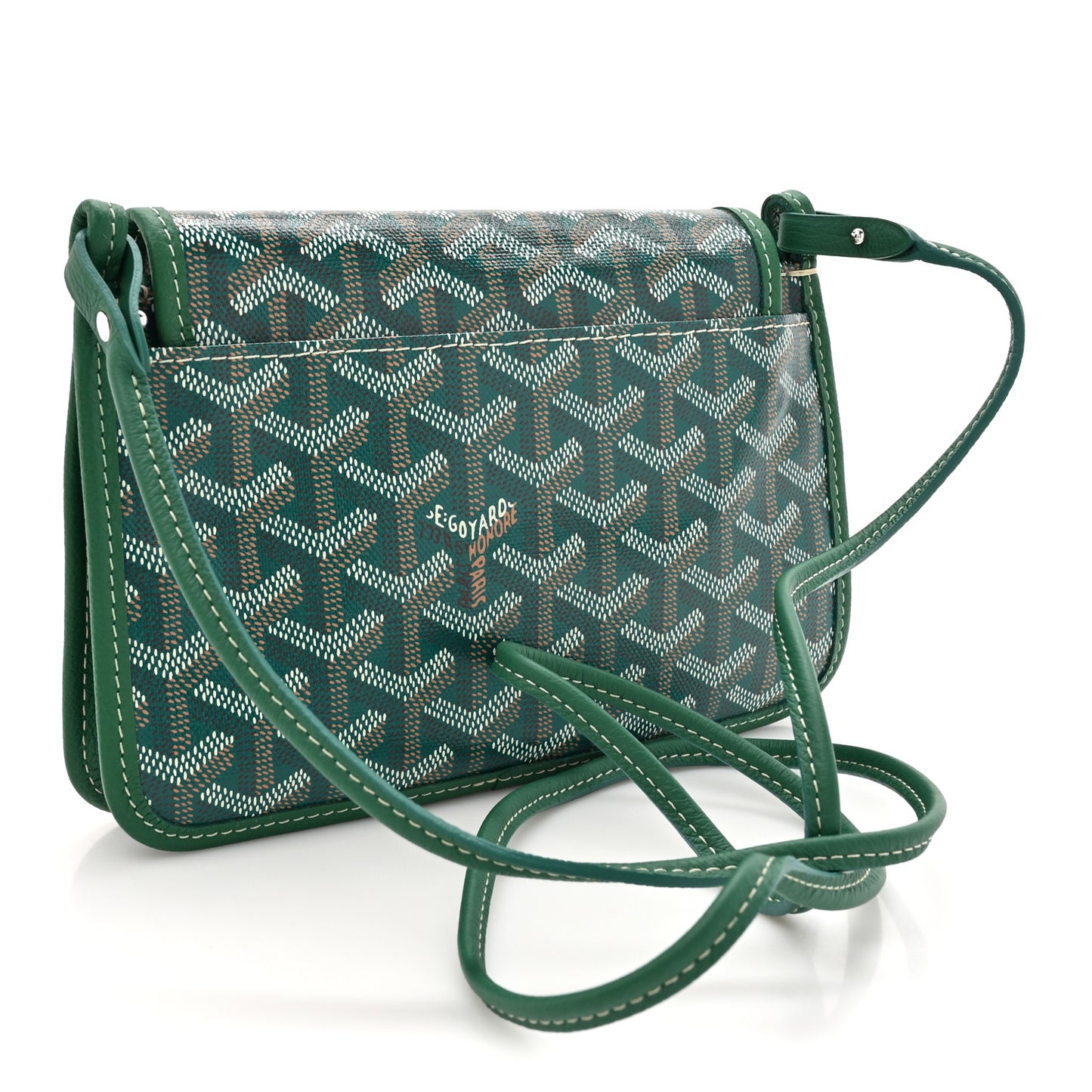 Goyardine Plumet Wallet Clutch Green