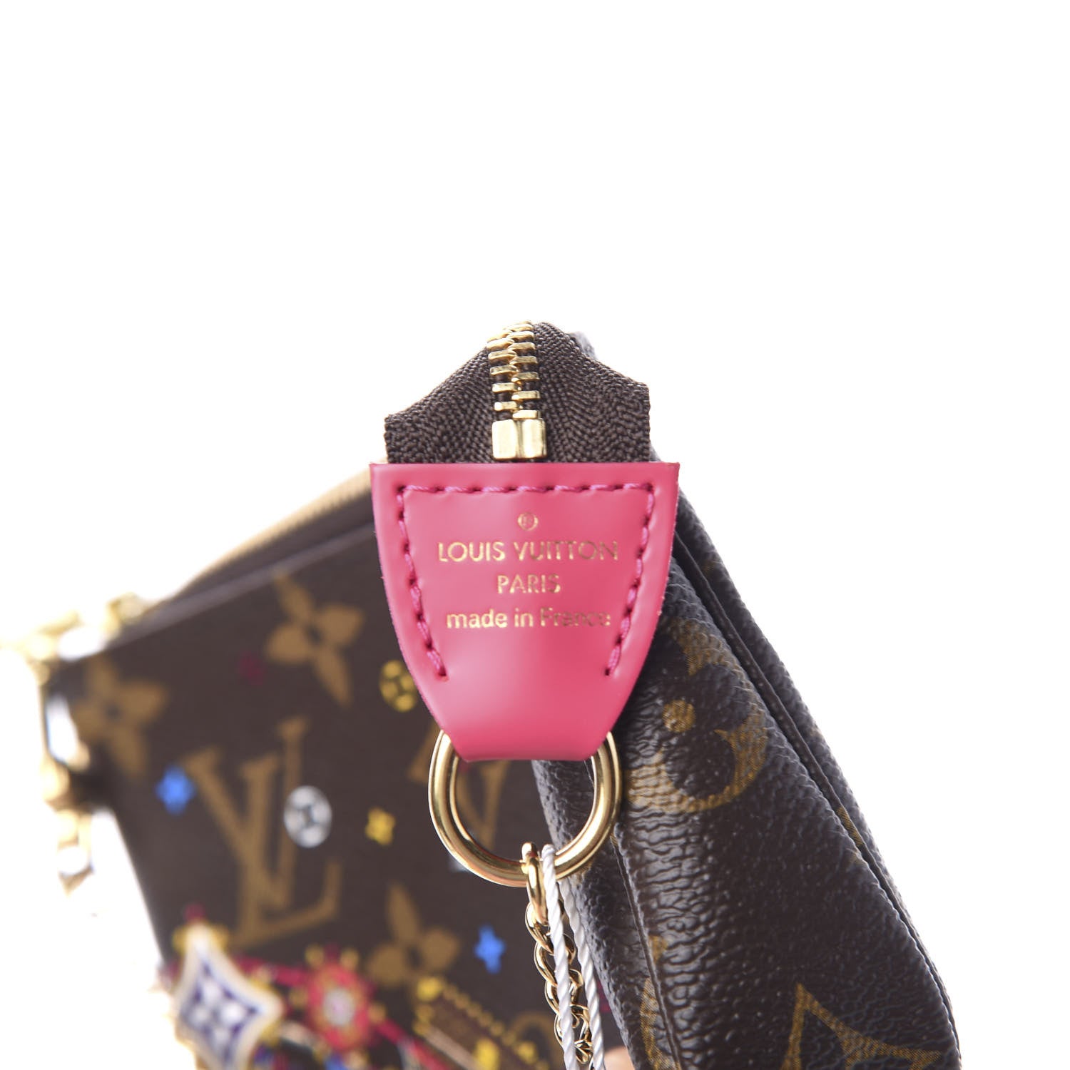 Louis Vuitton Monogram 2020 Christmas Animation Roller Coaster Mini Pochette Accessories Pivoine 5 of 9