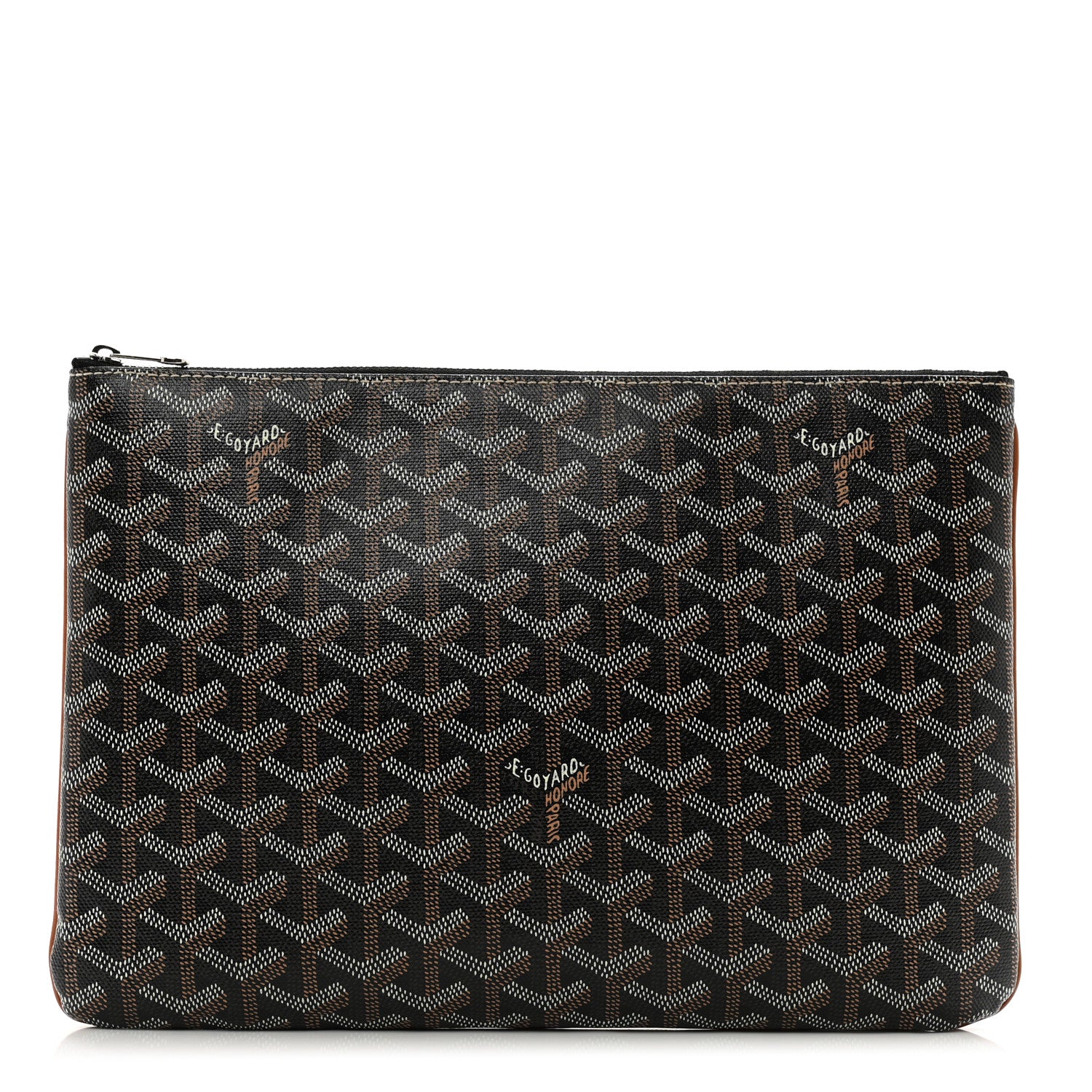 Goyard Goyardine Senat MM Pocket Black Tan 1 of 7