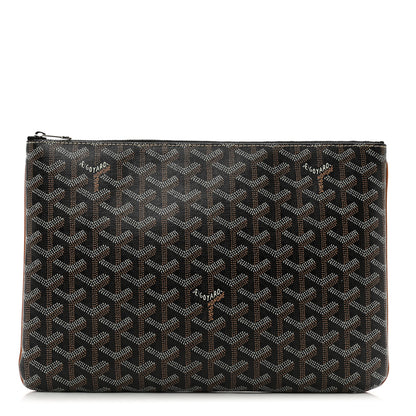 Goyard Goyardine Senat MM Pocket Black Tan 1 of 7