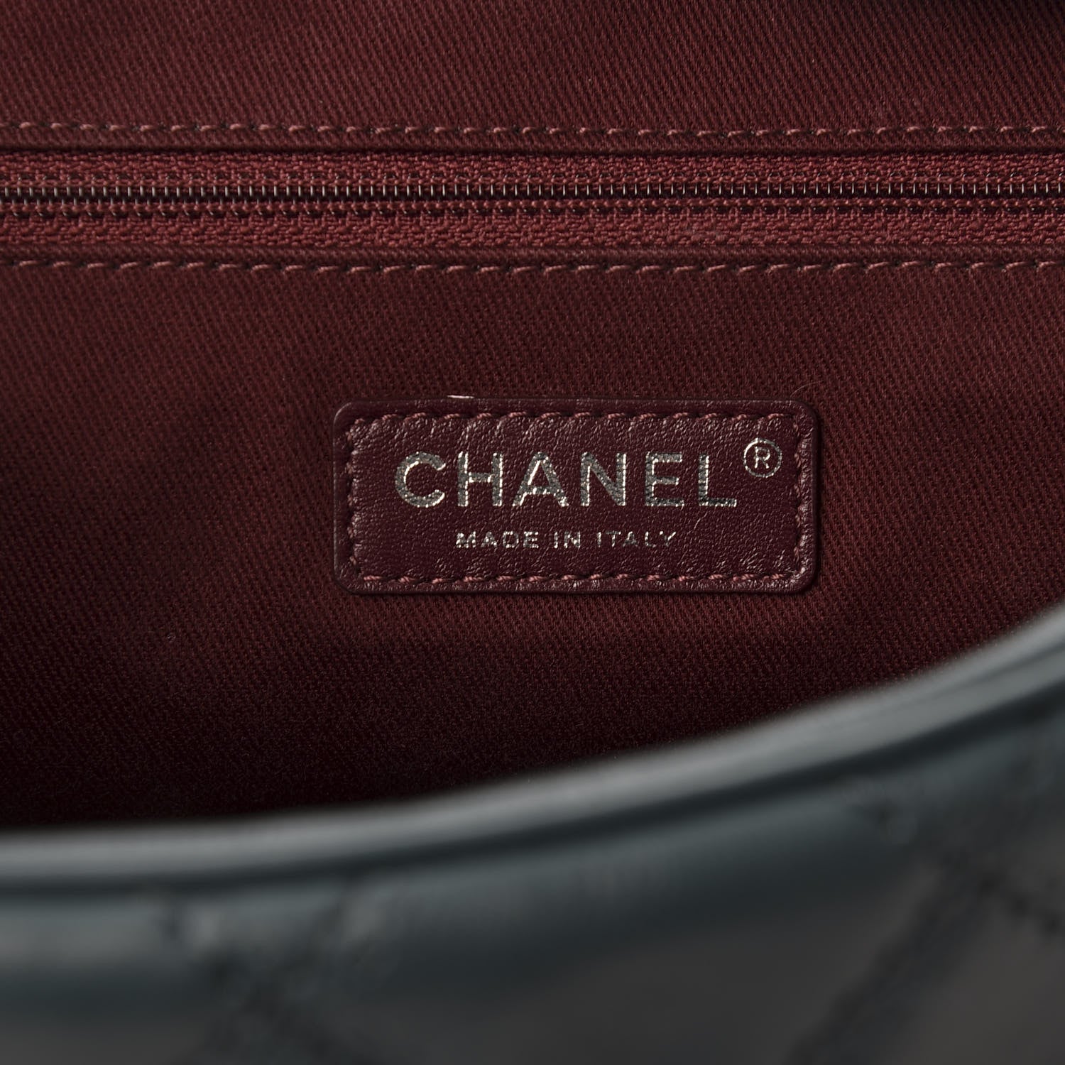 Chanel Calfskin Quilted Jumbo Coco Sporran Flap Dark Green 7 of 9