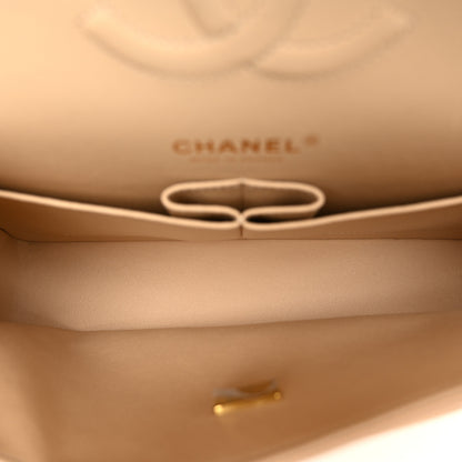 Chanel Caviar Quilted Medium Double Flap Beige 5 of 11