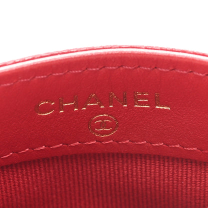Chanel Caviar Quilted Card Holder Red 6 of 6