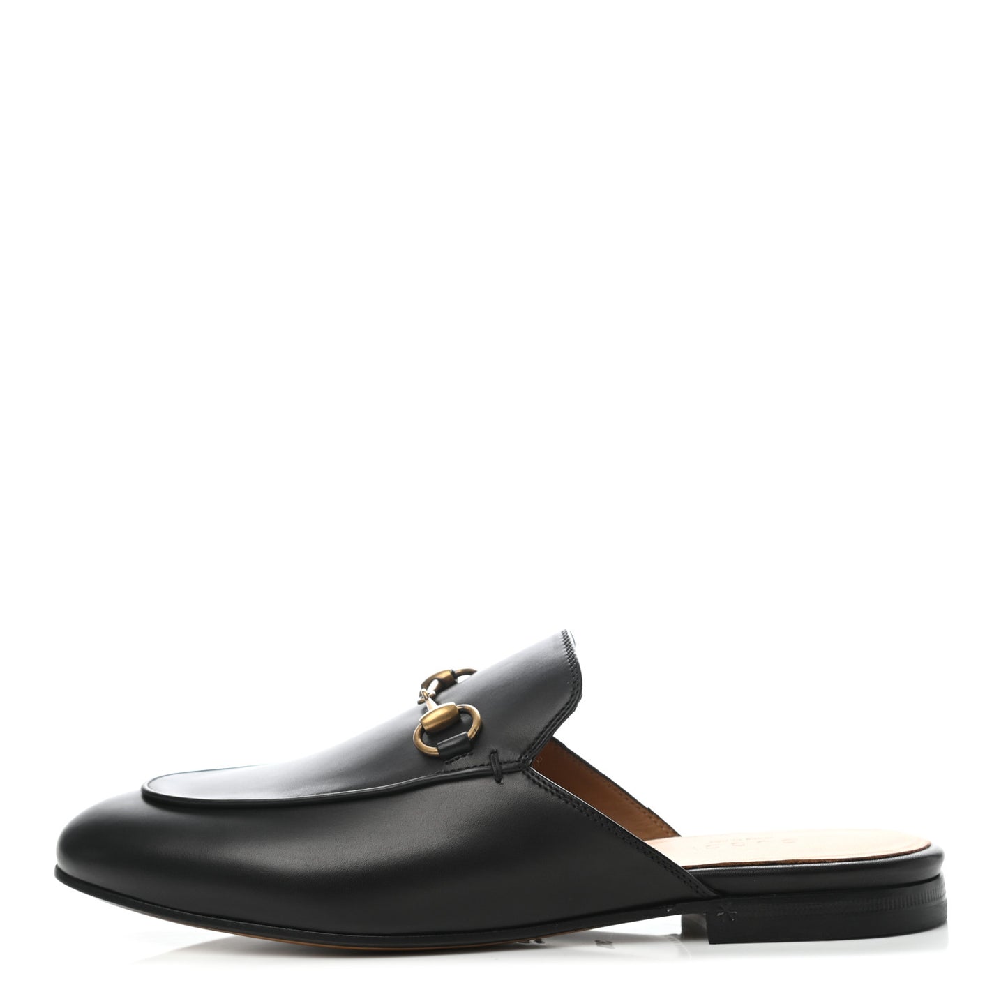 Calfskin Womens Princetown Slippers 36.5 Black
