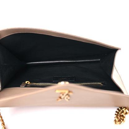 Saint Laurent Lambskin Quilted Monogram Gaby Chain Bag Taupe 5 of 12