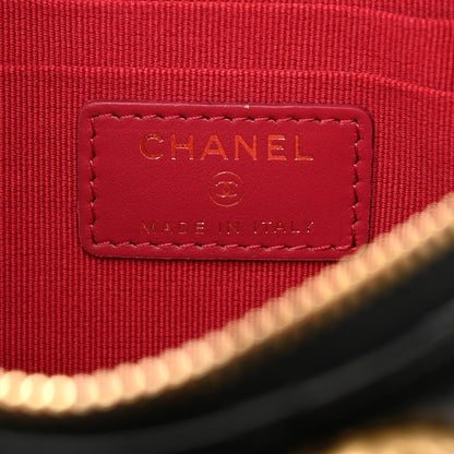 Chanel Lambskin Quilted Small Chanel 19 Pouch Black 6 of 8