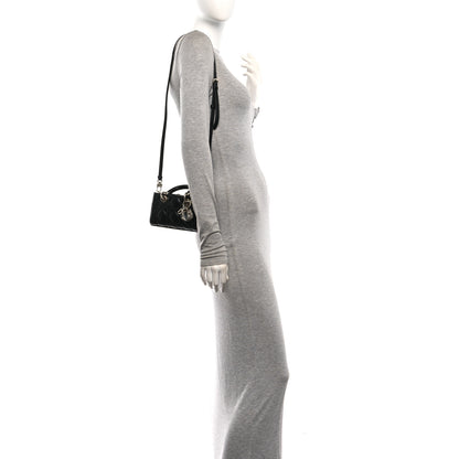 Christian Dior Lambskin Cannage Micro Lady D-Joy Black 2 of 11