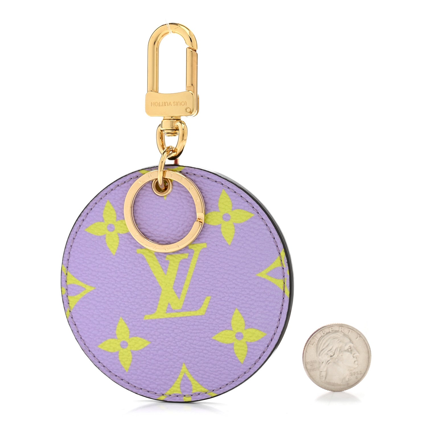 Louis Vuitton Monogram Giant Bag Charm Key Holder Pink Lilac 2 of 4