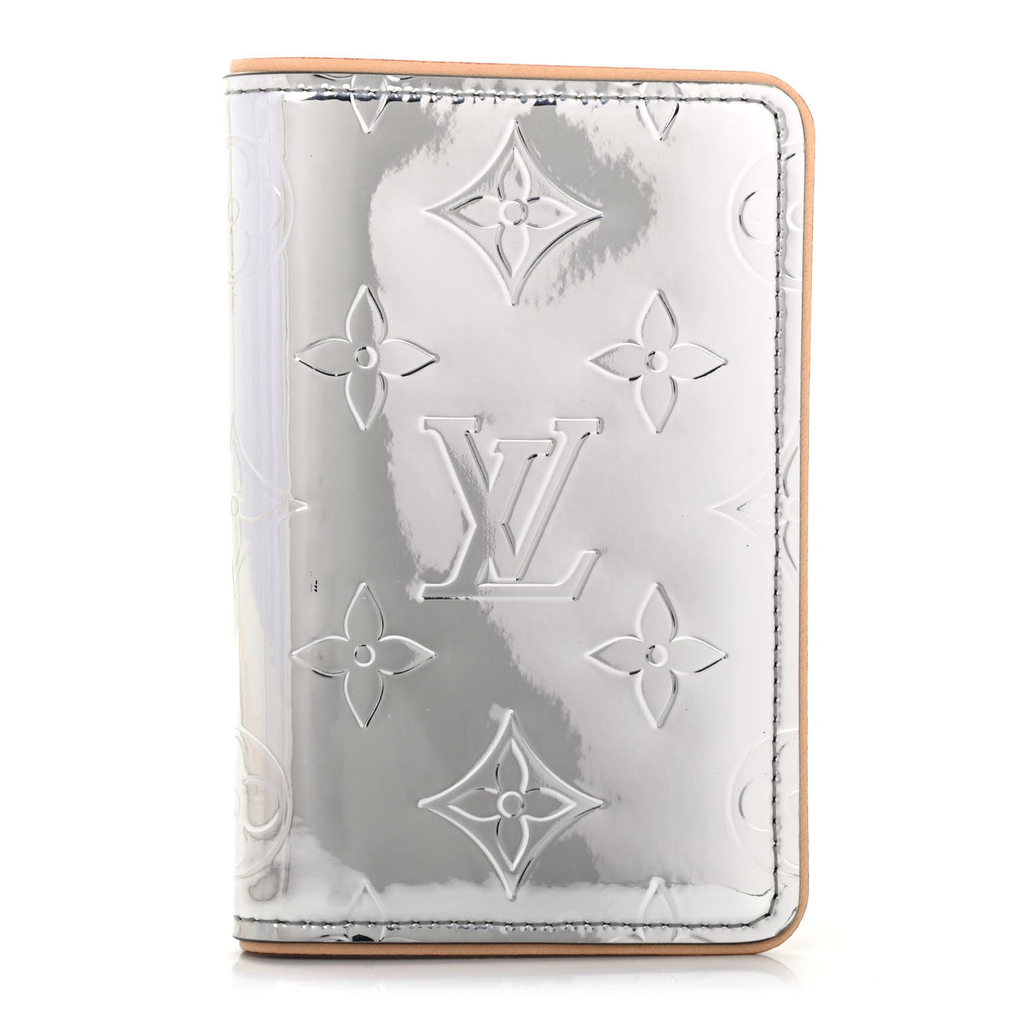 Monogram Mirror Slender Pocket Organizer