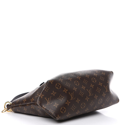 Louis Vuitton Monogram Flower Zipped Tote MM Black 3 of 8
