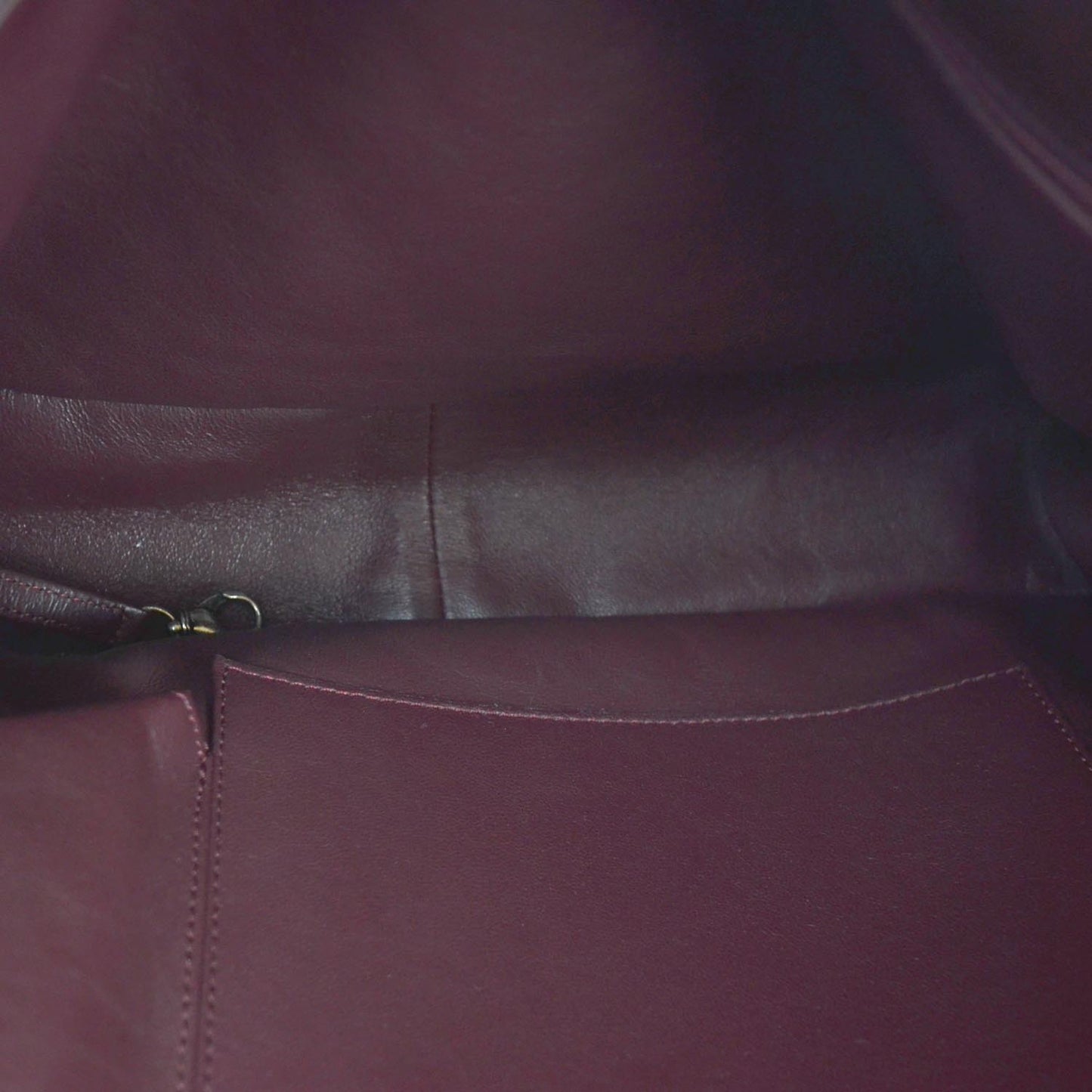 Aged Calfskin Reissue 2.55 Tote Bordeaux
