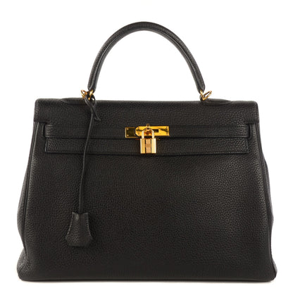 Hermes Taurillon Clemence Kelly Retourne 35 Black 1 of 23