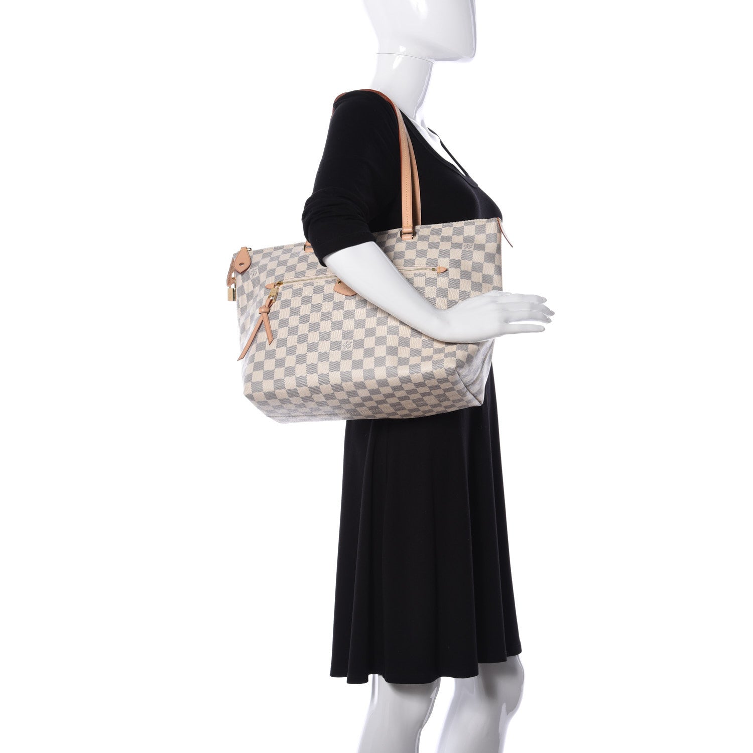 Louis Vuitton Damier Azur Iena MM 2 of 9