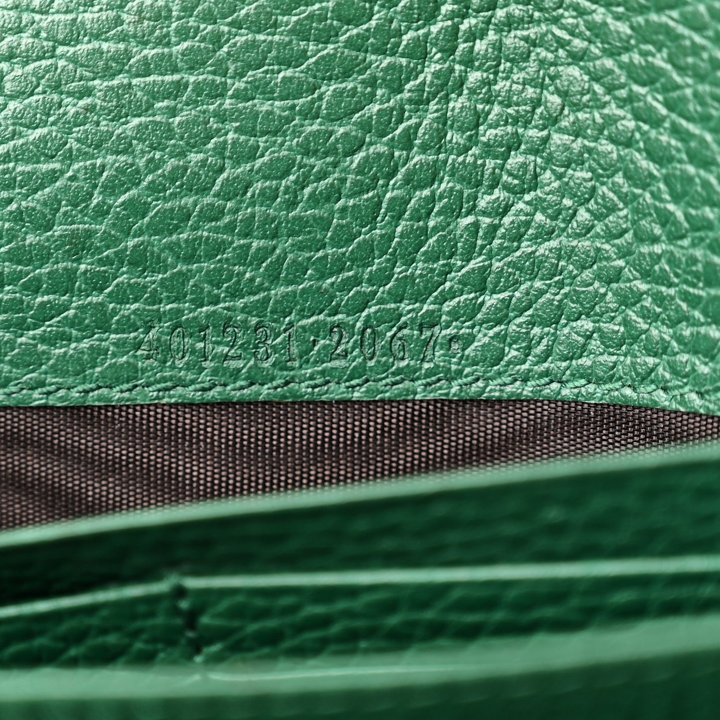 Calfskin Mini Dionysus Chain Wallet Emerald