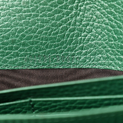Gucci Calfskin Mini Dionysus Chain Wallet Emerald 7 of 18