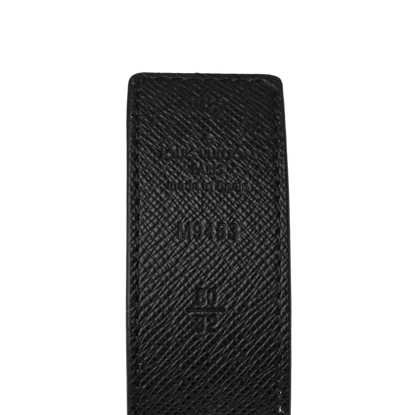 Calfskin Monogram 30mm LV Initiales Reversible Belt 80 32 Black