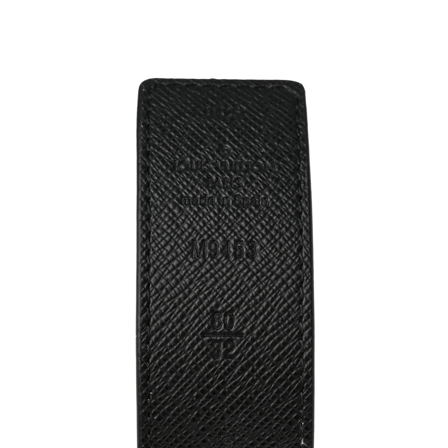 Louis Vuitton Calfskin Monogram 30mm LV Initiales Reversible Belt 80 32 Black 5 of 9