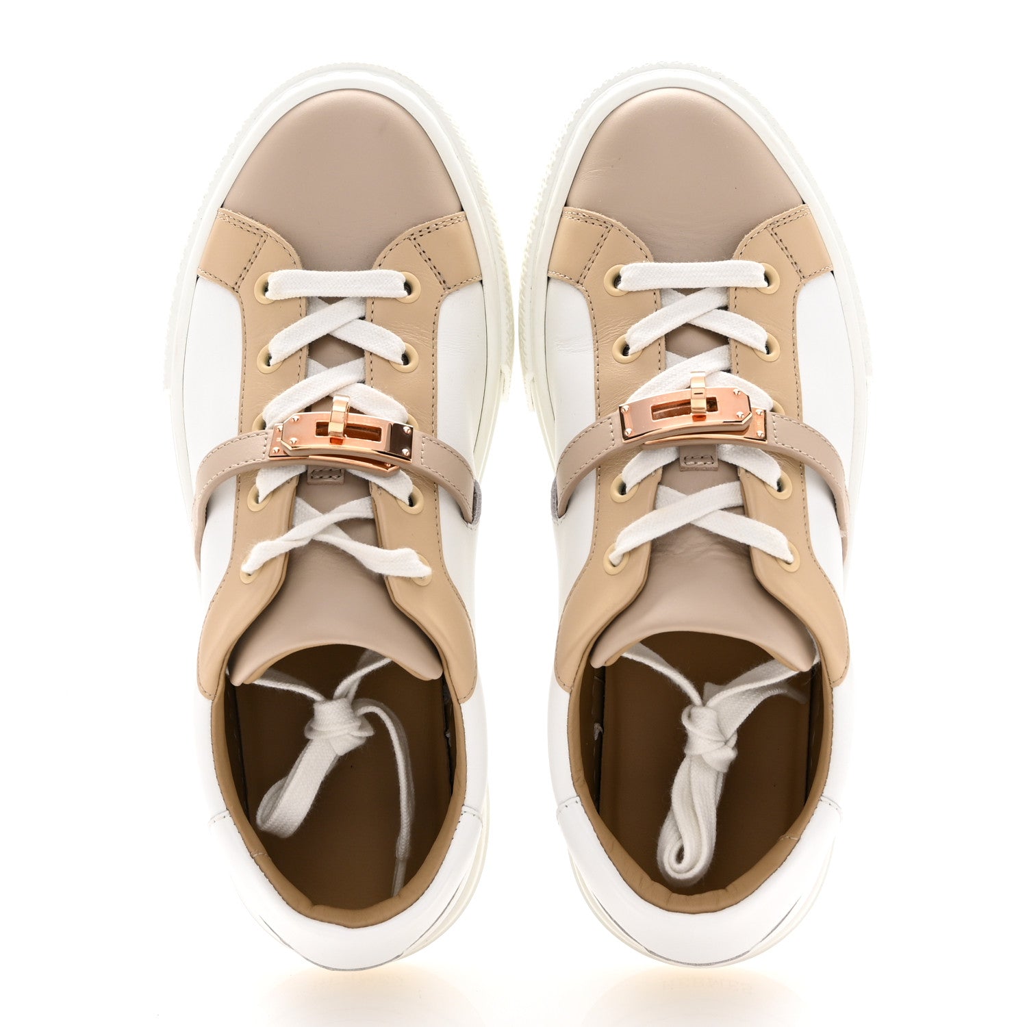 Hermes Calfskin Day Sneakers 38 Multicolor White 3 of 19